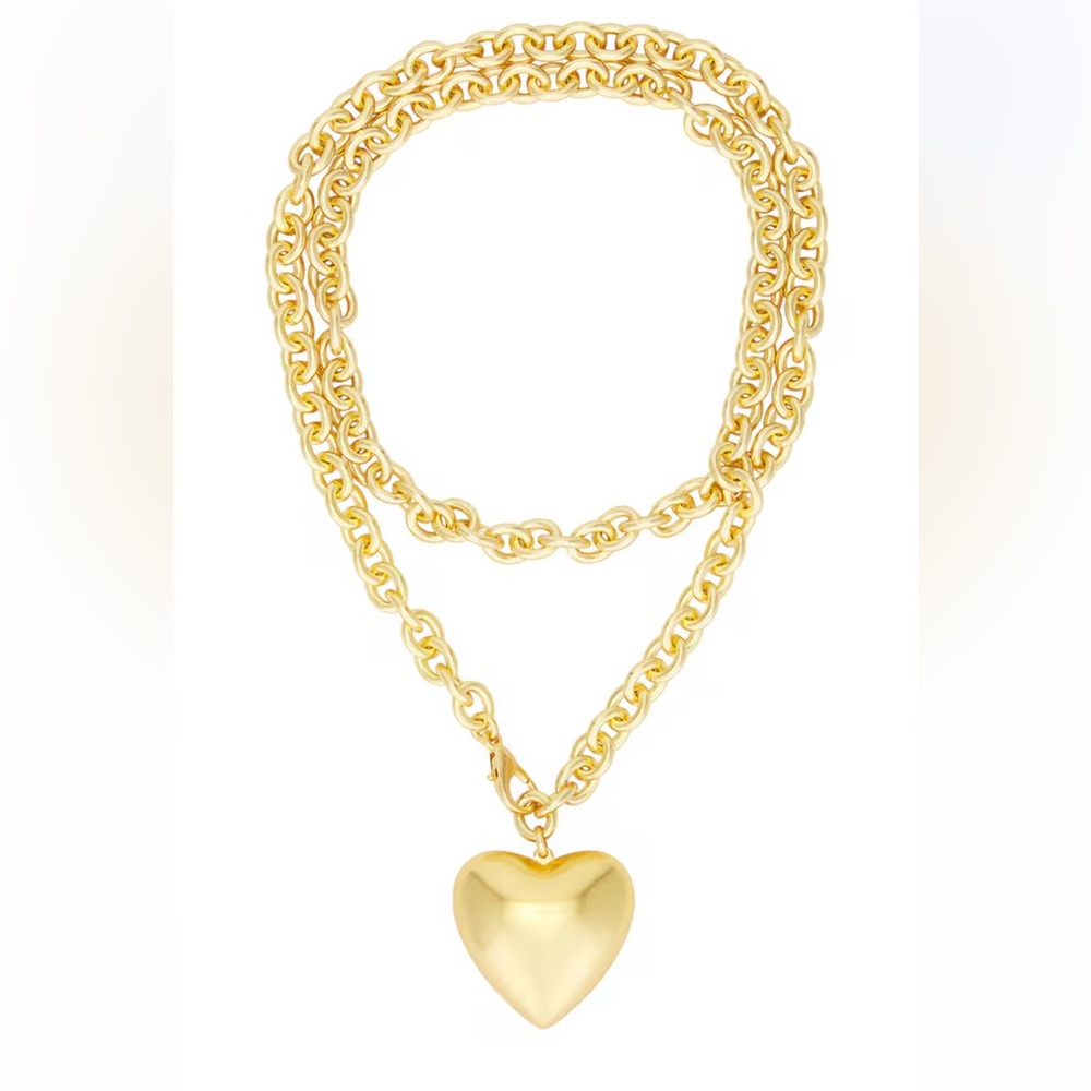 Roxanne Assoulin puffy heart necklace